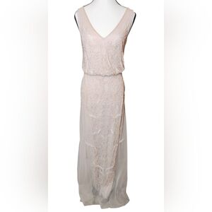 Adrianna Papell Cream Dress. Please See Pictures For Details.  Selling As Is.